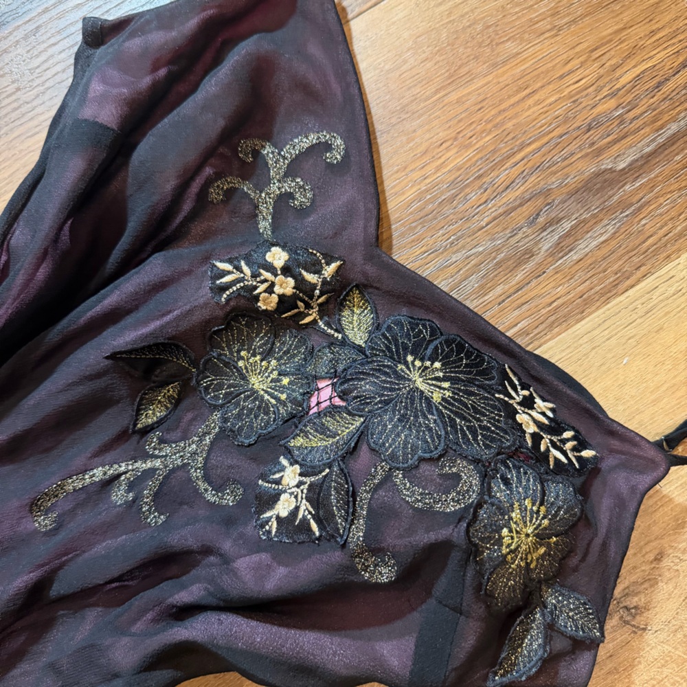 Vintage Y2K 100% Silk Dress Vintage Silk Dress Sue Wong Dress Fairy 20s - Picture 8 of 17